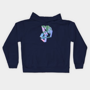 Angular Shapes Kids Hoodie